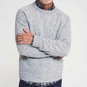 Huckberry Wills Speckled 100% Merino Wool Crew Neck Sweater